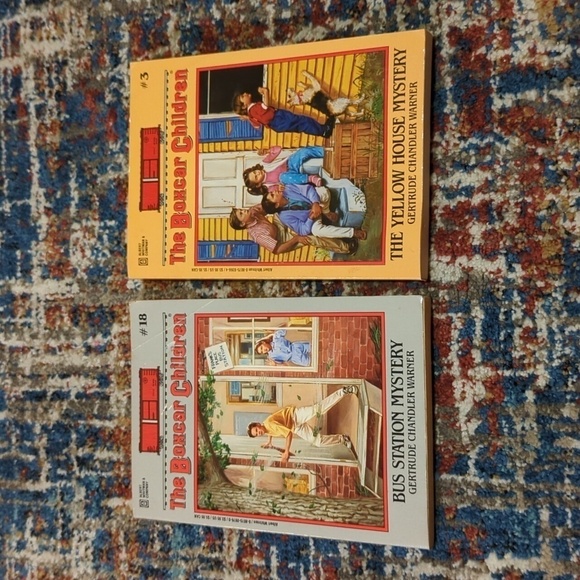 🐢Gertrude Chandler Warner Boxcar Children Paperback Book Set of 2 - Picture 1 of 7